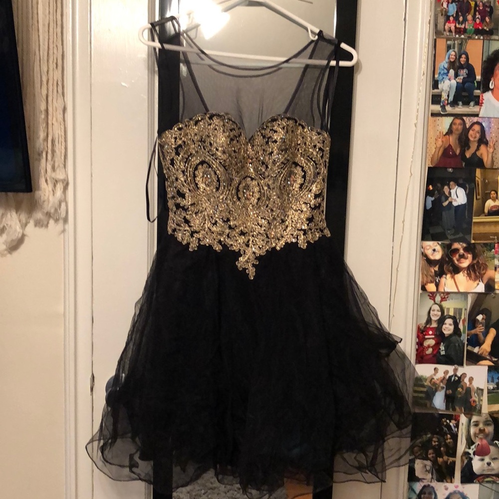 Beautiful black and gold dress